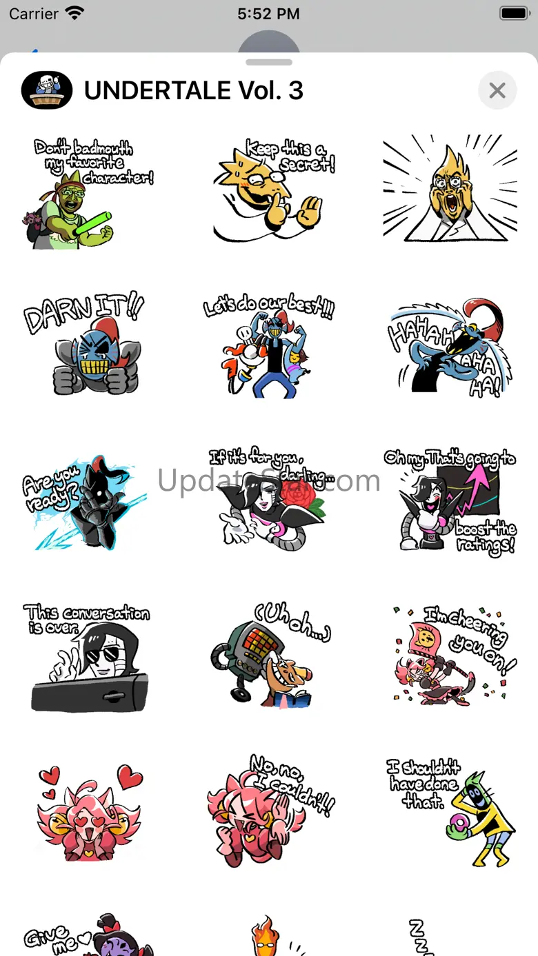 UNDERTALE Stickers Vol. 3 1.0