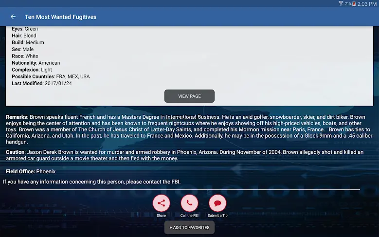 FBI Wanted 4.1