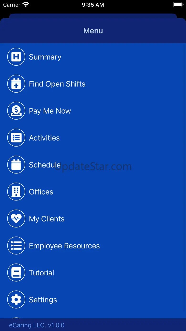 eCaring Staff 1.0.2