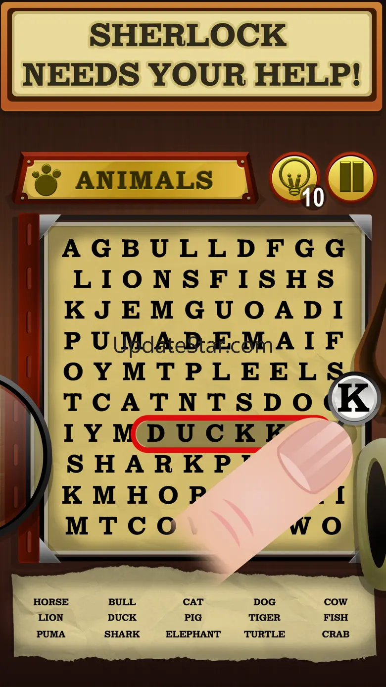 Sherlock's Notebook - Word Search Puzzle Game 1.0.2
