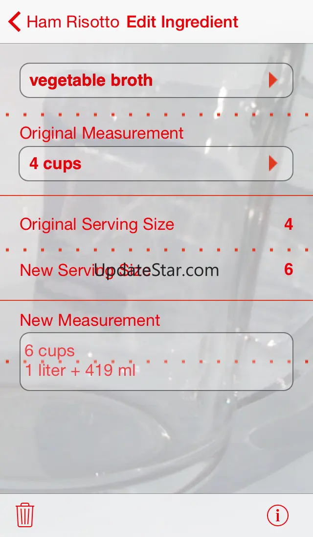 Serving Sizer Recipe Manager 1.5.0