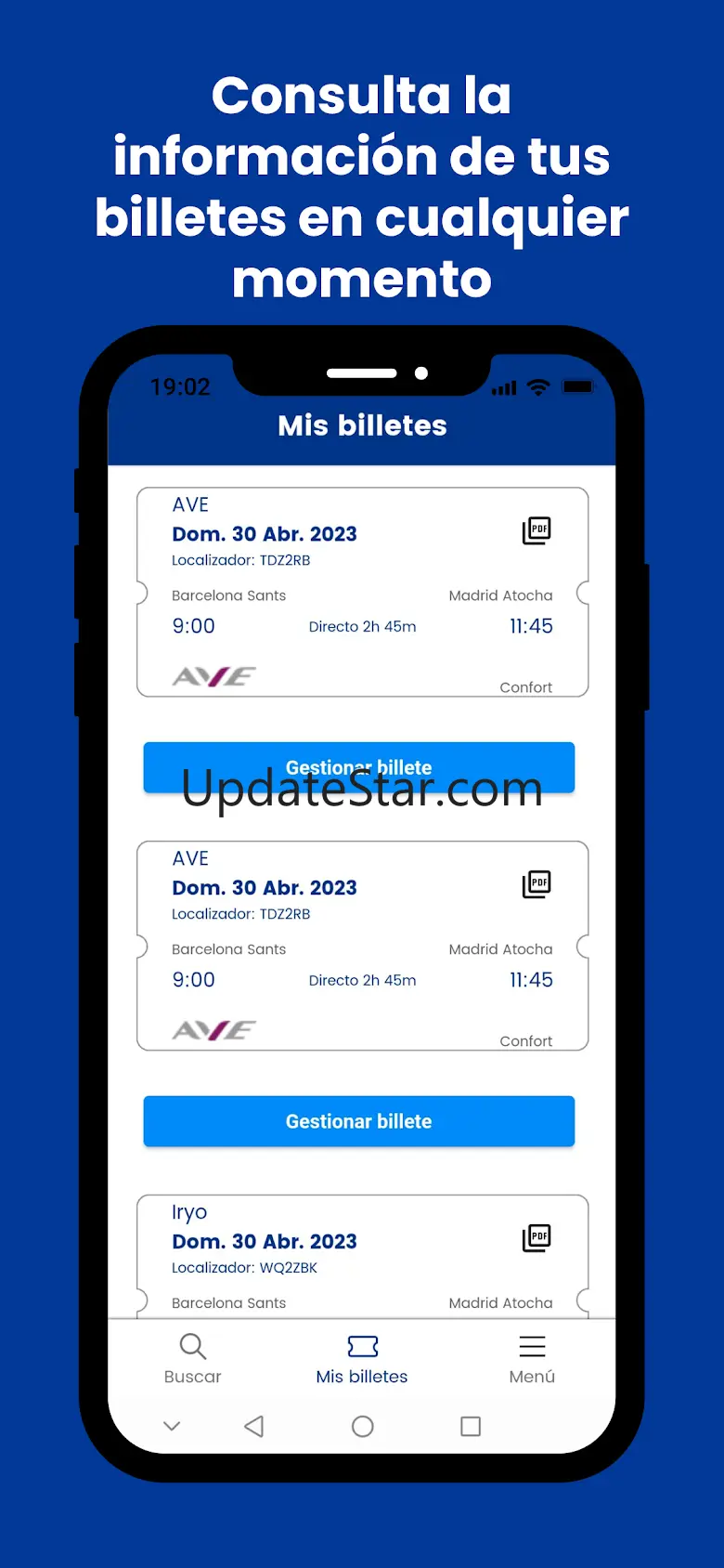Trenes.com Billetes tren y AVE 7.0