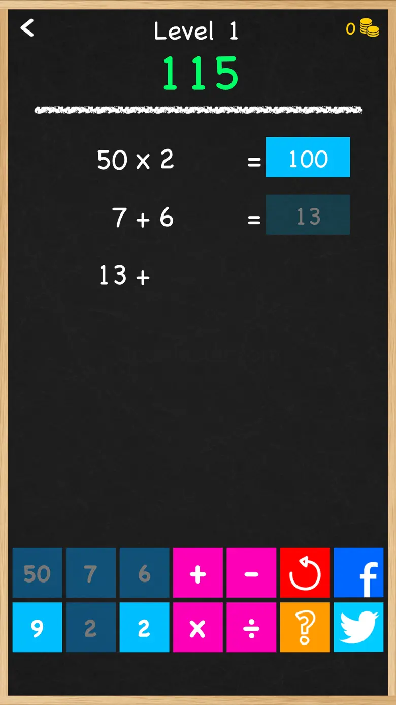 Numbers Game! - 6 Number Math Puzzle Game and Brain Training 2.1