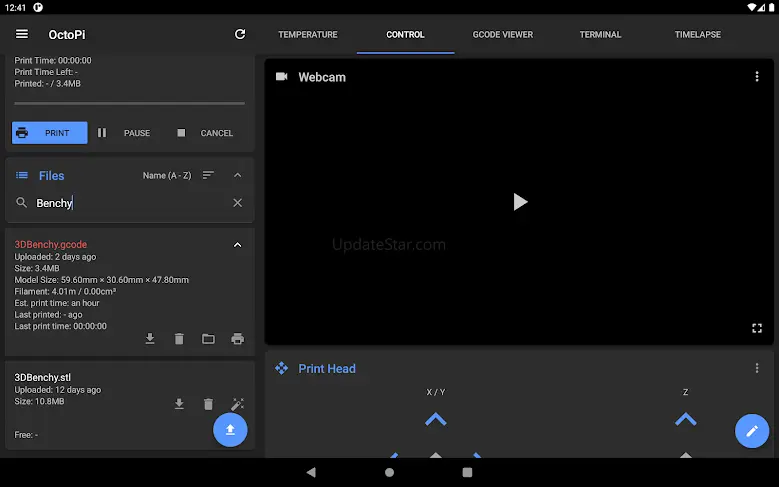 OctoRemote for OctoPrint 1.4-hotfix3