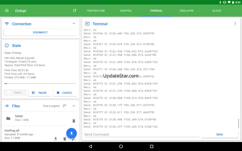 OctoRemote for OctoPrint 1.4-hotfix3