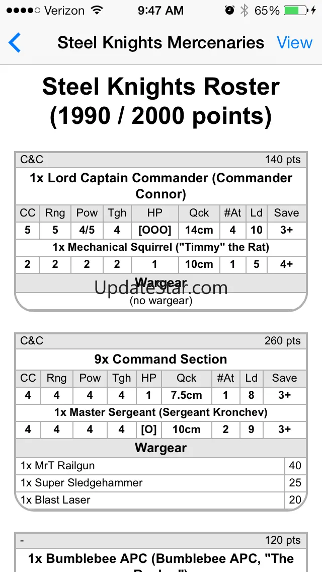 Army Builder Roster Viewer 3.0.0