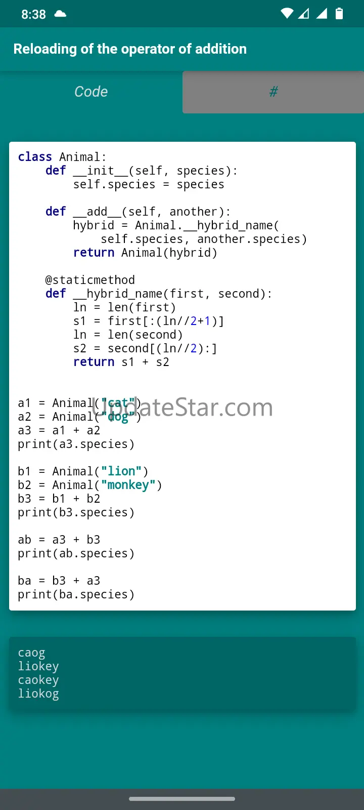 Python. Exercises and examples 2022.04