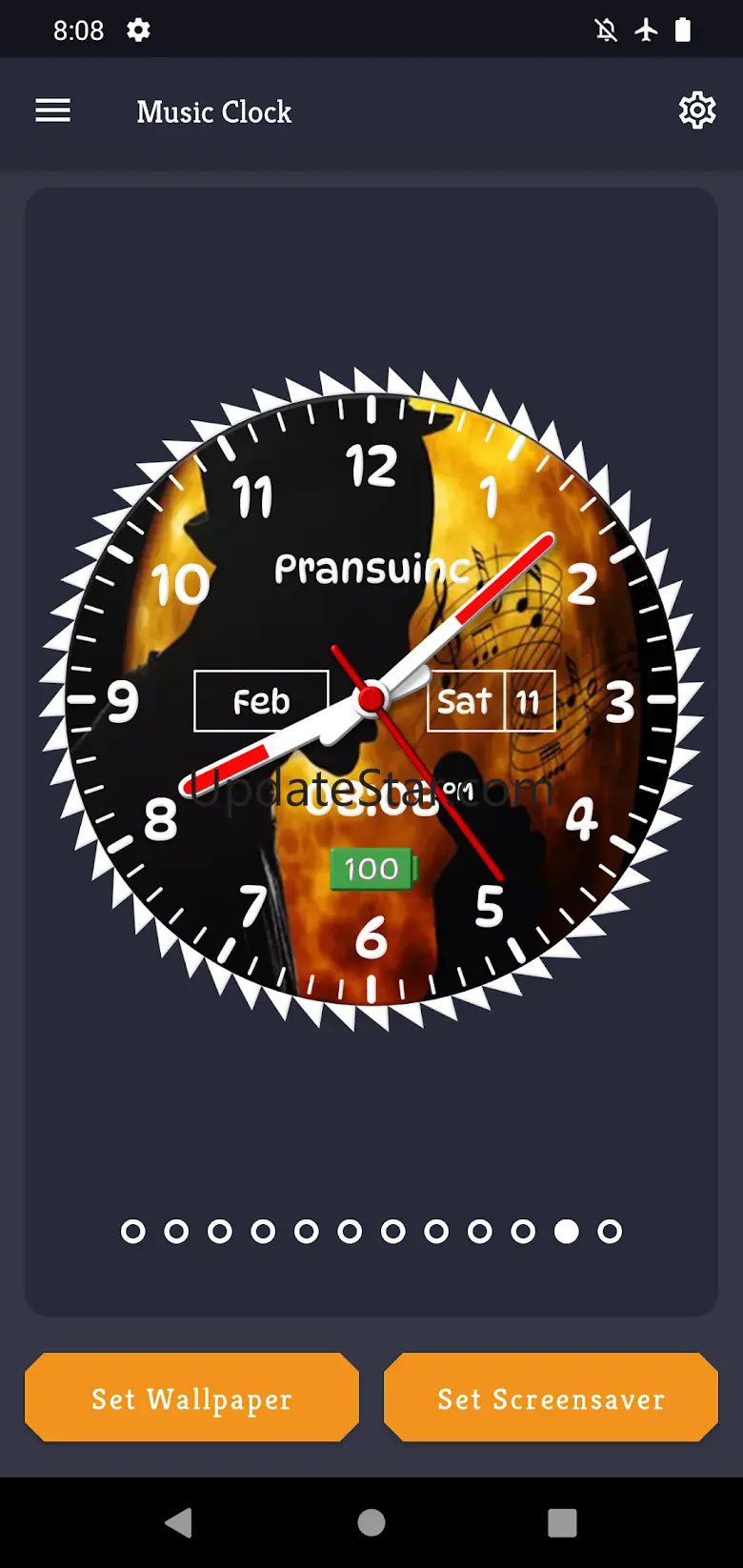 Music Clock Live Wallpaper 2.5