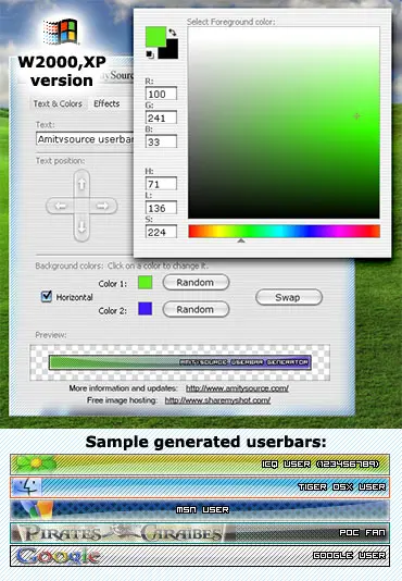 AmitySource UserBar Generator 2.2
