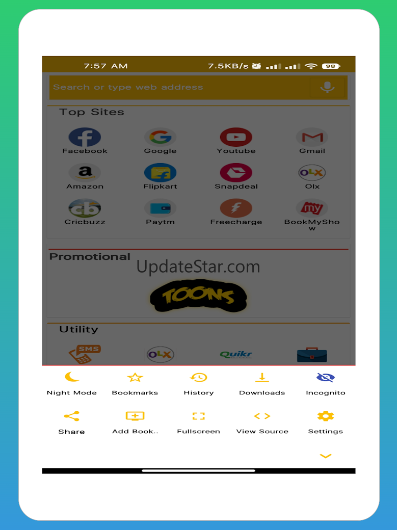 RTI Web Browser: Fast & Secure 4.0.1