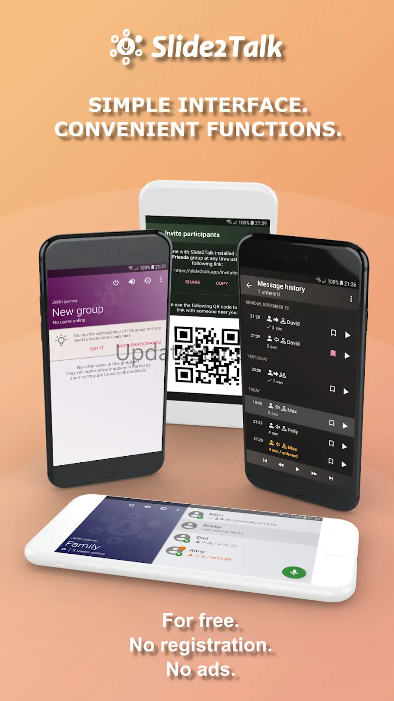 WiFi Walkie Talkie Slide2Talk 1.12.6