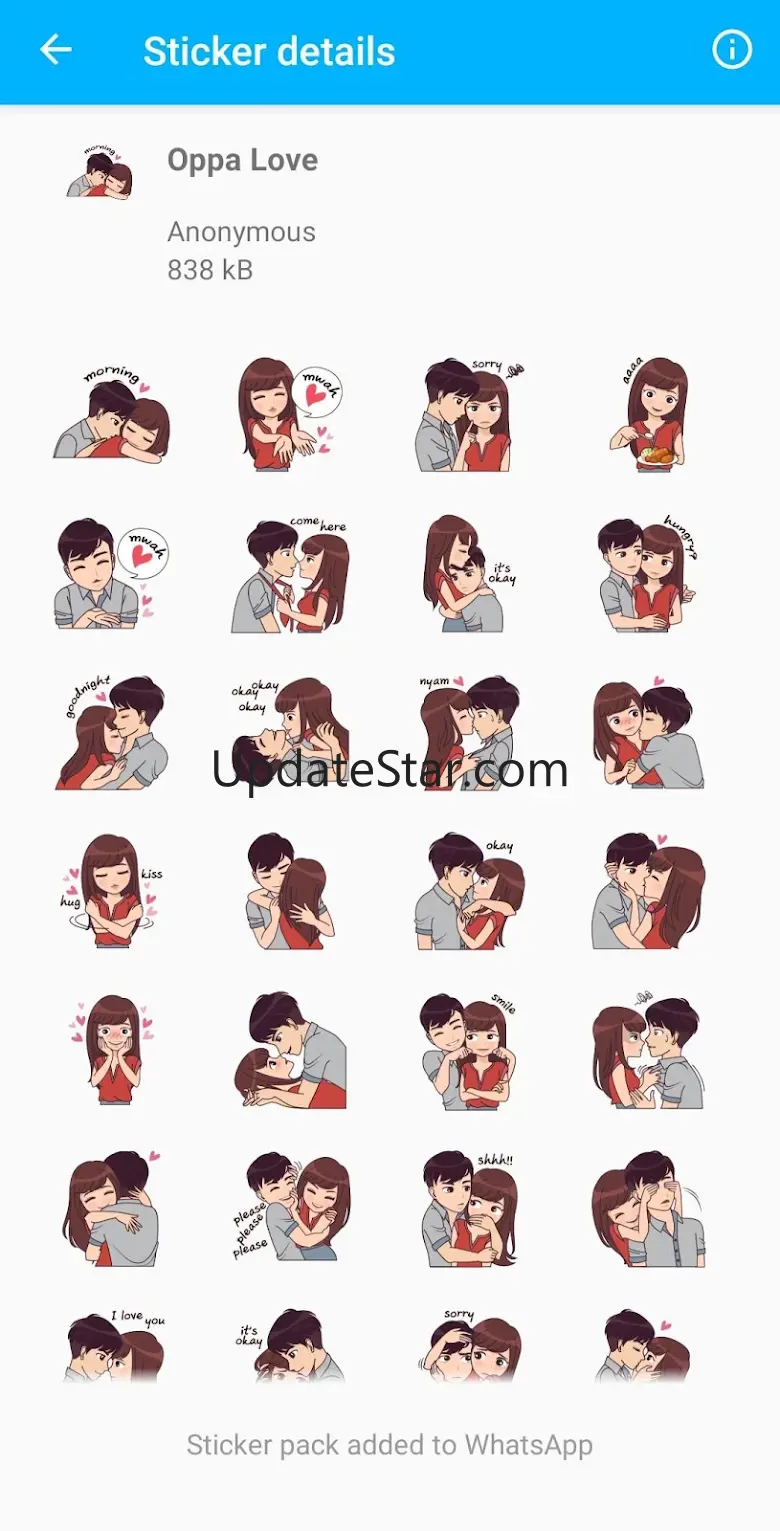 Love Stickers for Whatsapp WAS 2.2