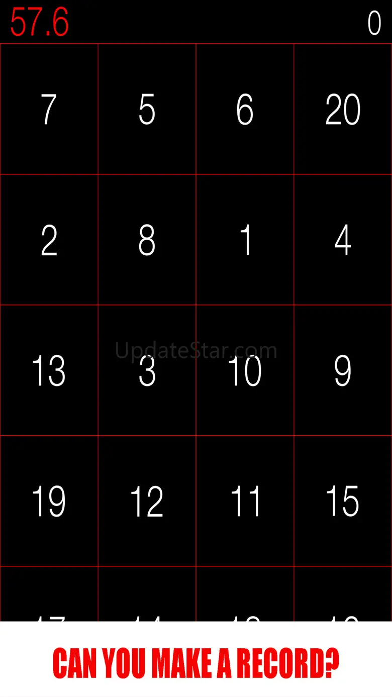 Don't Touch The Wrong Numbers - Quick Agility & Reactions Race Against Time And Clock Test 1.0