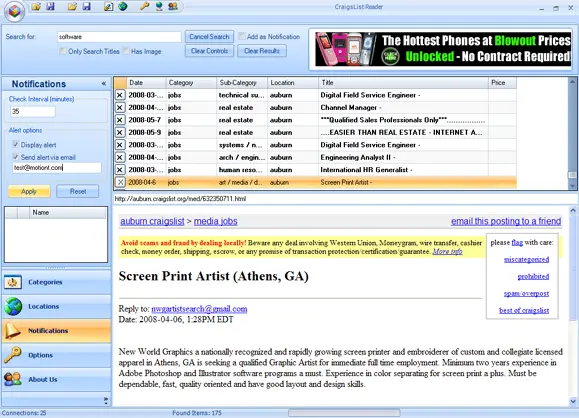 CraigsList Reader 3.1.0.1