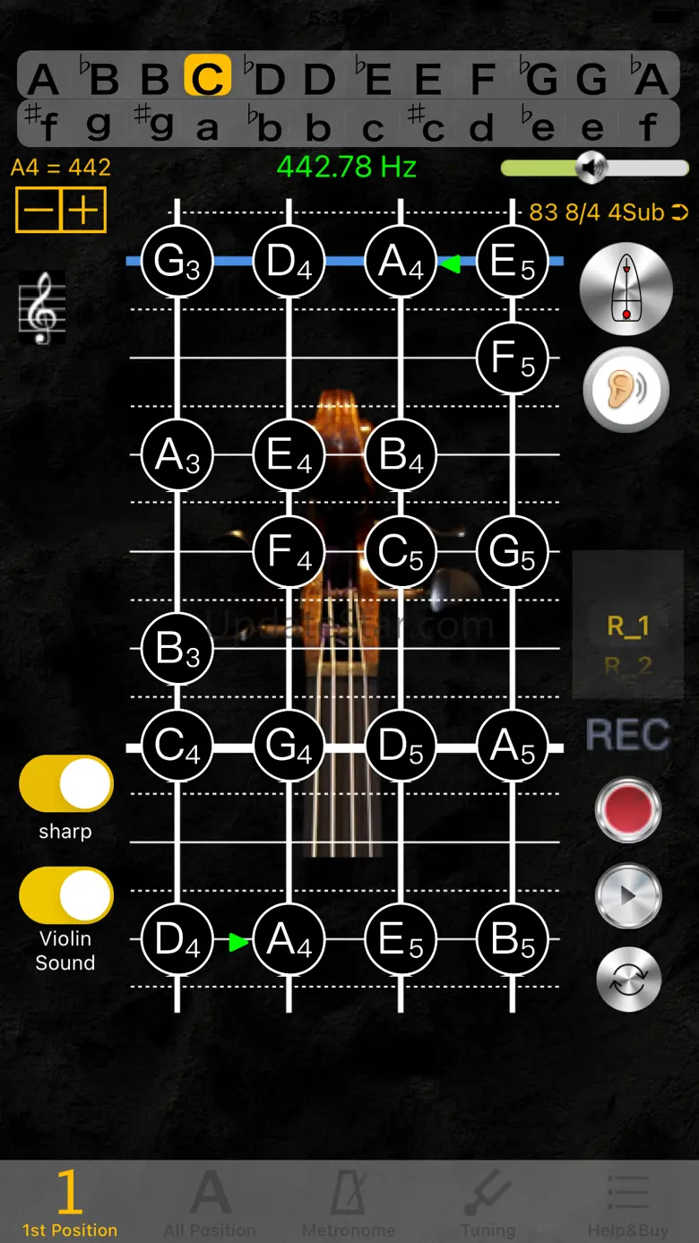 Violin Tuner - Pitch 3.6