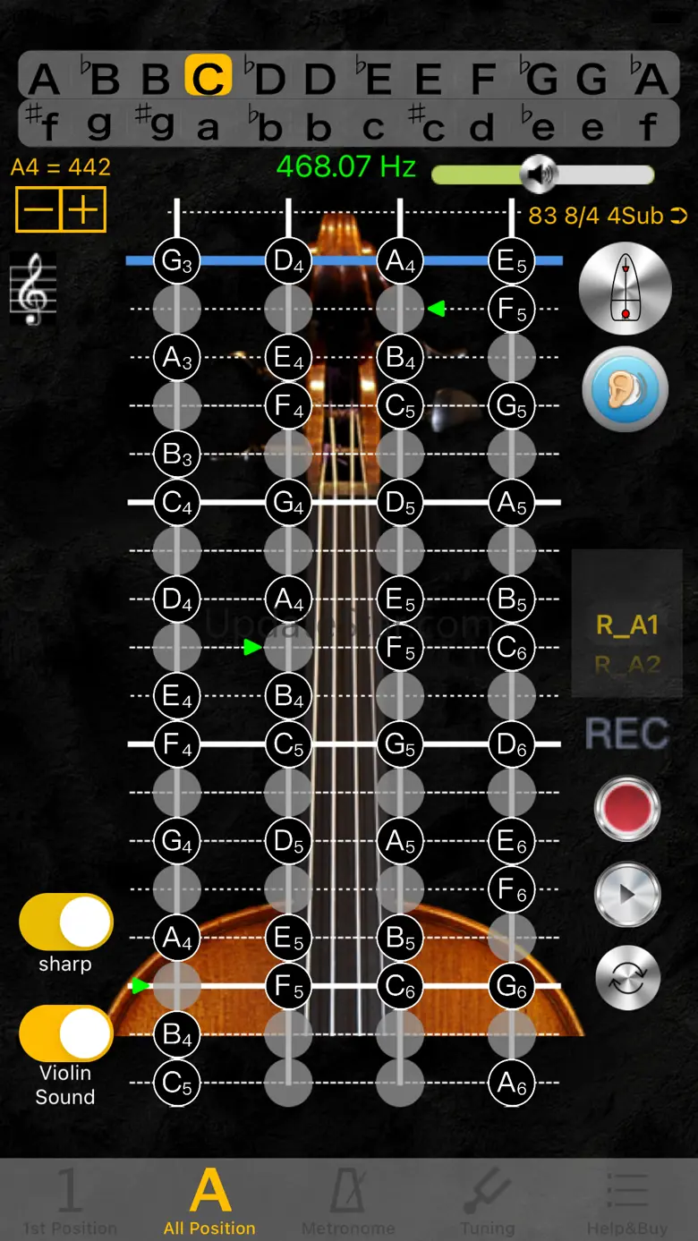 Violin Tuner - Pitch 3.6