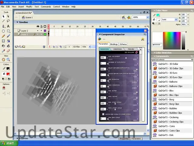 GaDGeTS AS2, Flash Animation Components 1.1
