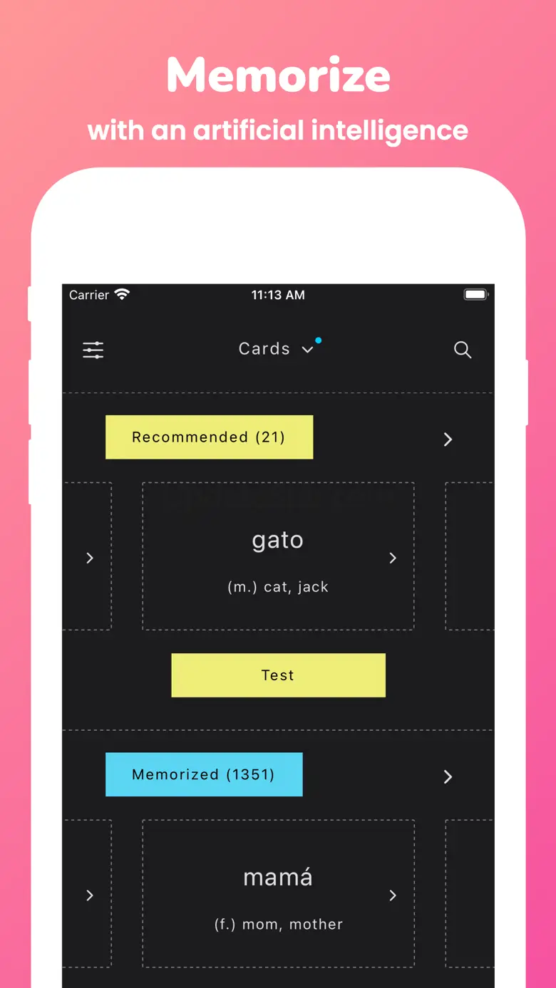 Memorize: Learn Spanish Words 1.6.0