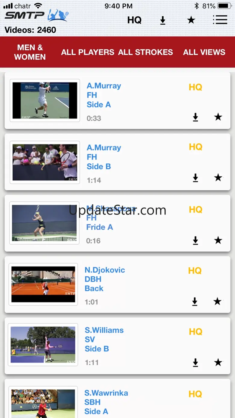 Slow Motion Tennis Pros 2.8