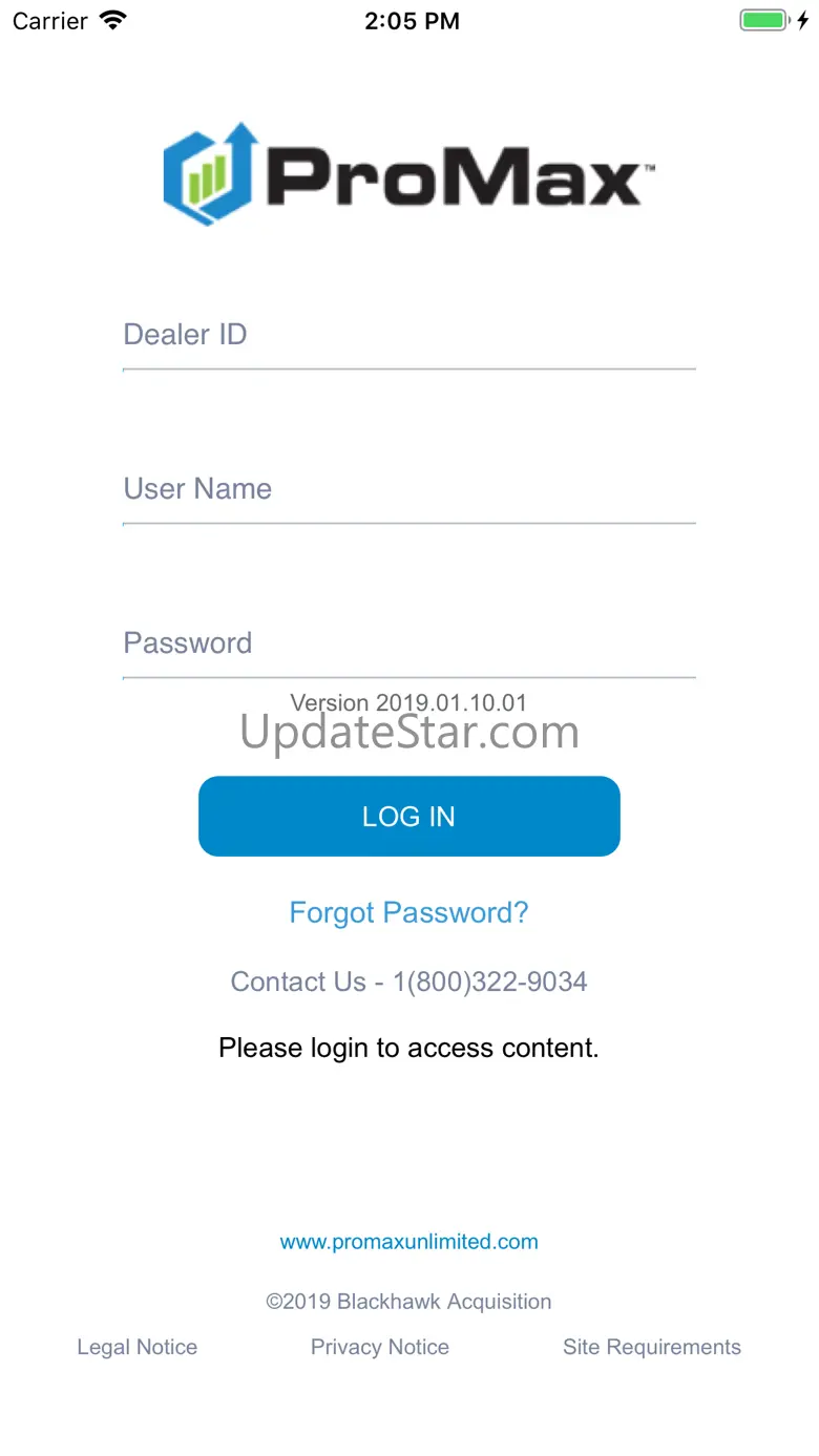 ProMax Mobile App 2.0.1