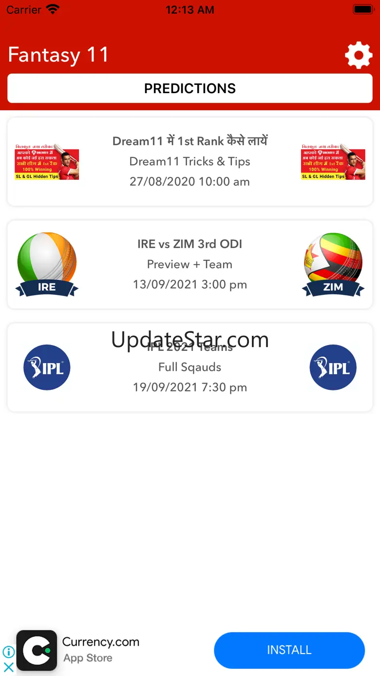 Fantasy Team11 Tips & News 1.6
