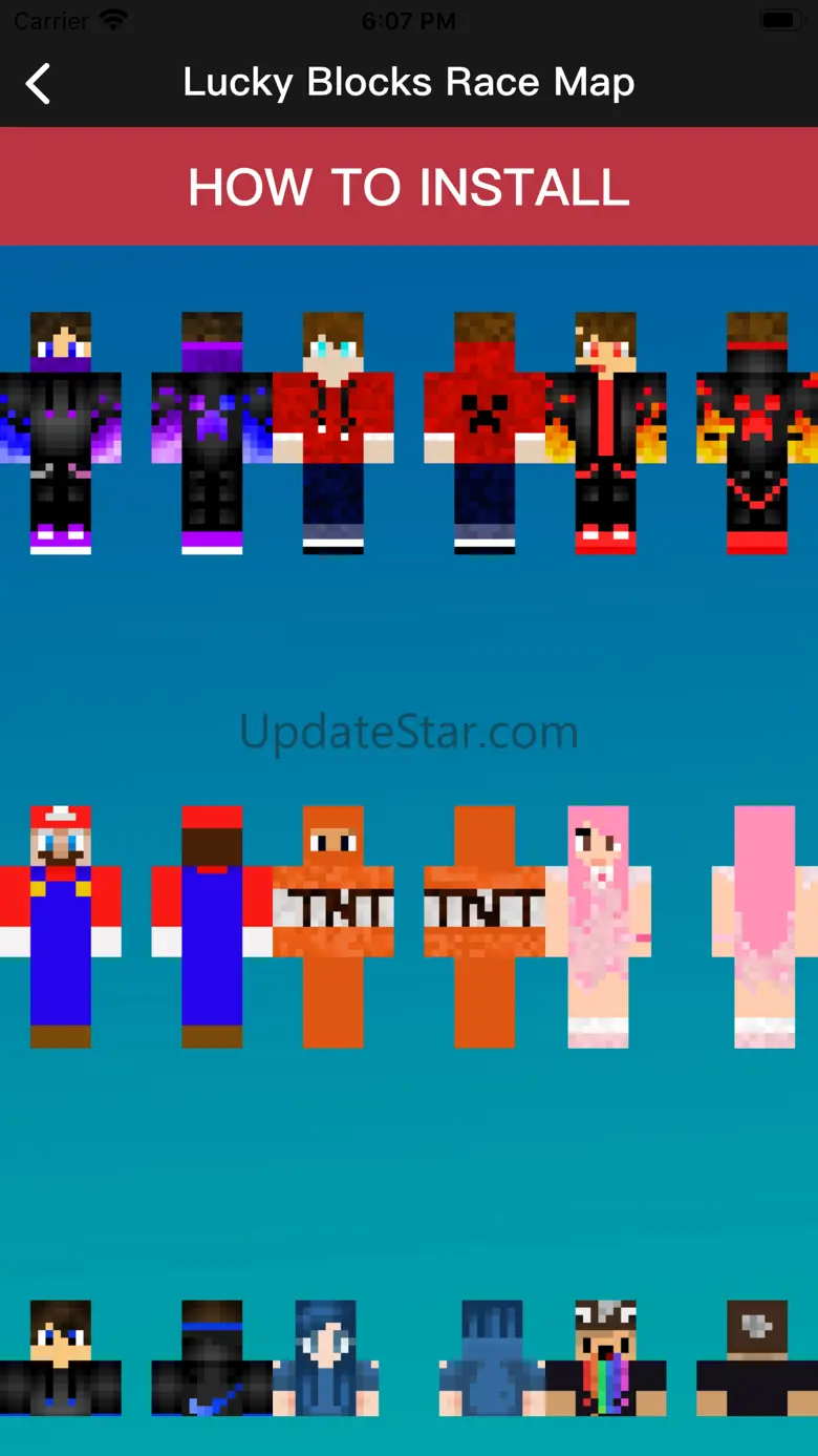 Lucky Blocks Race Map for MCPE 4.0
