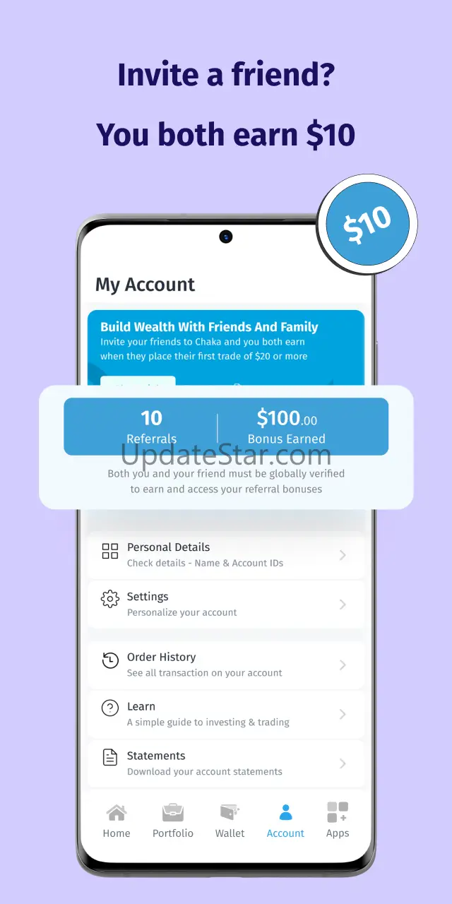 Chaka- Invest & Trade Globally iOS App 2.2