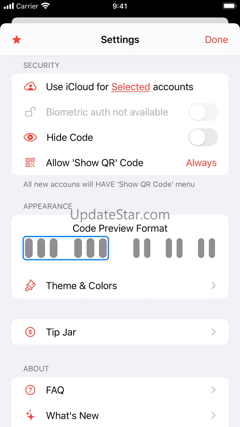 Codes Authenticator 2021.3