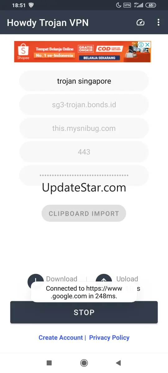 Howdy Trojan VPN 1.0.16