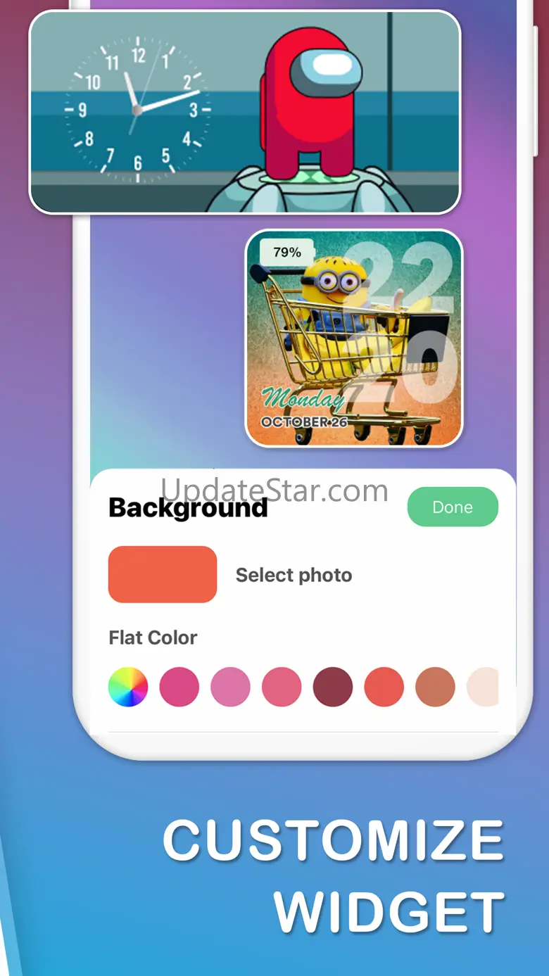 Clock Widget - Custom themes 1.0