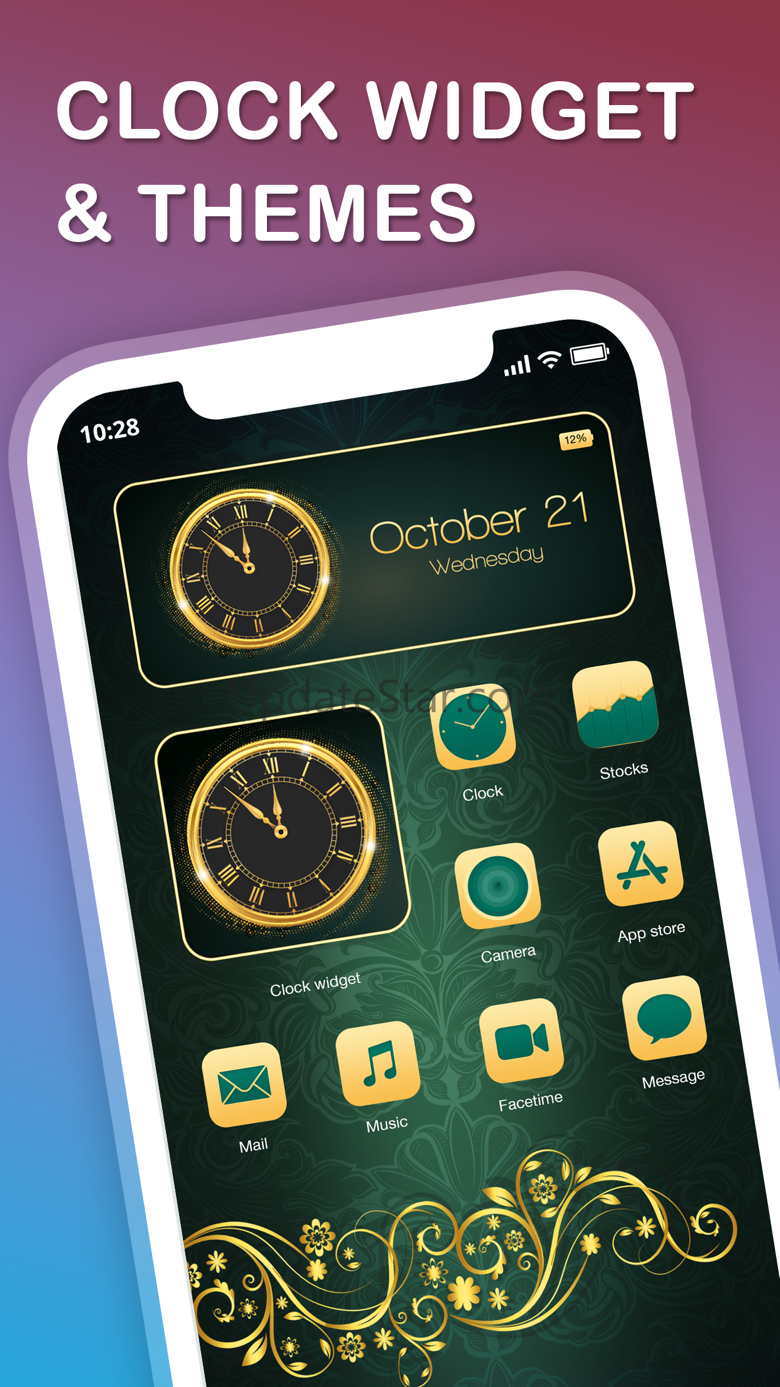 Clock Widget - Custom themes 1.0