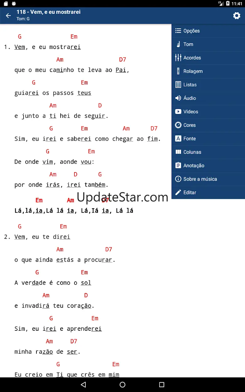 Louvemos o Senhor - Cifrado 3.5.1