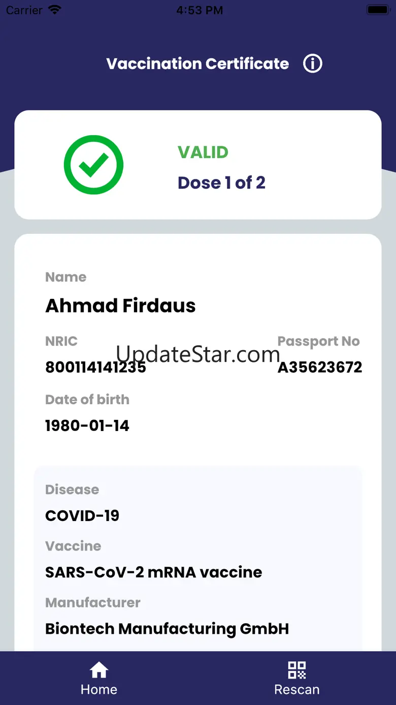 Vaccine Certificate Verifier 1.0.9