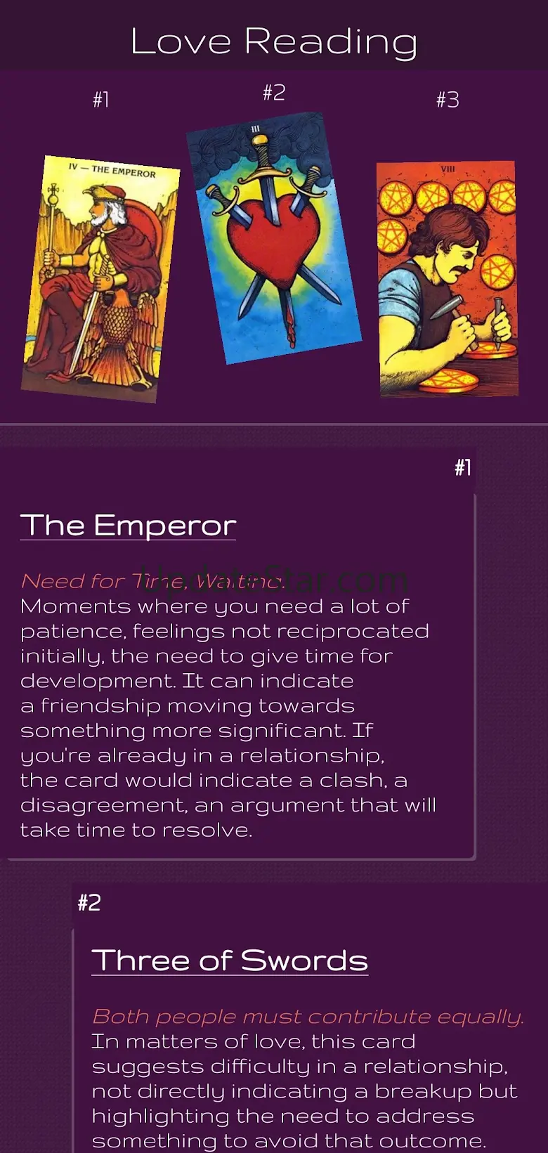 Tarot Daily: card reading 2.2.10