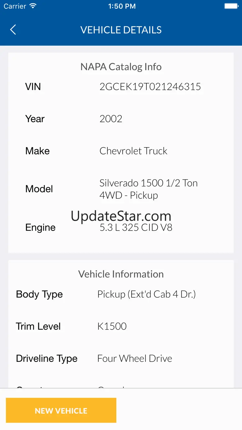 NAPA TRACS 2.0.0