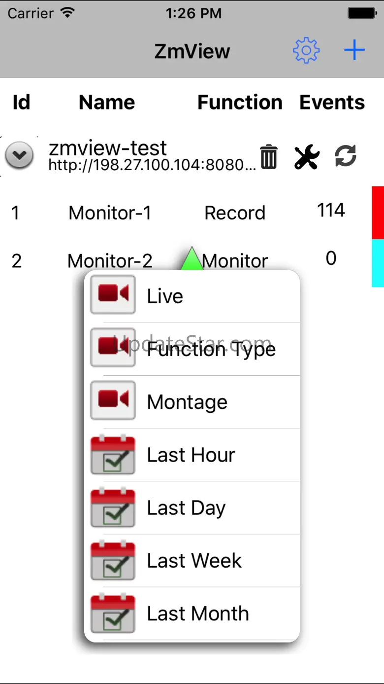 ZmView Zoneminder 1.3.0