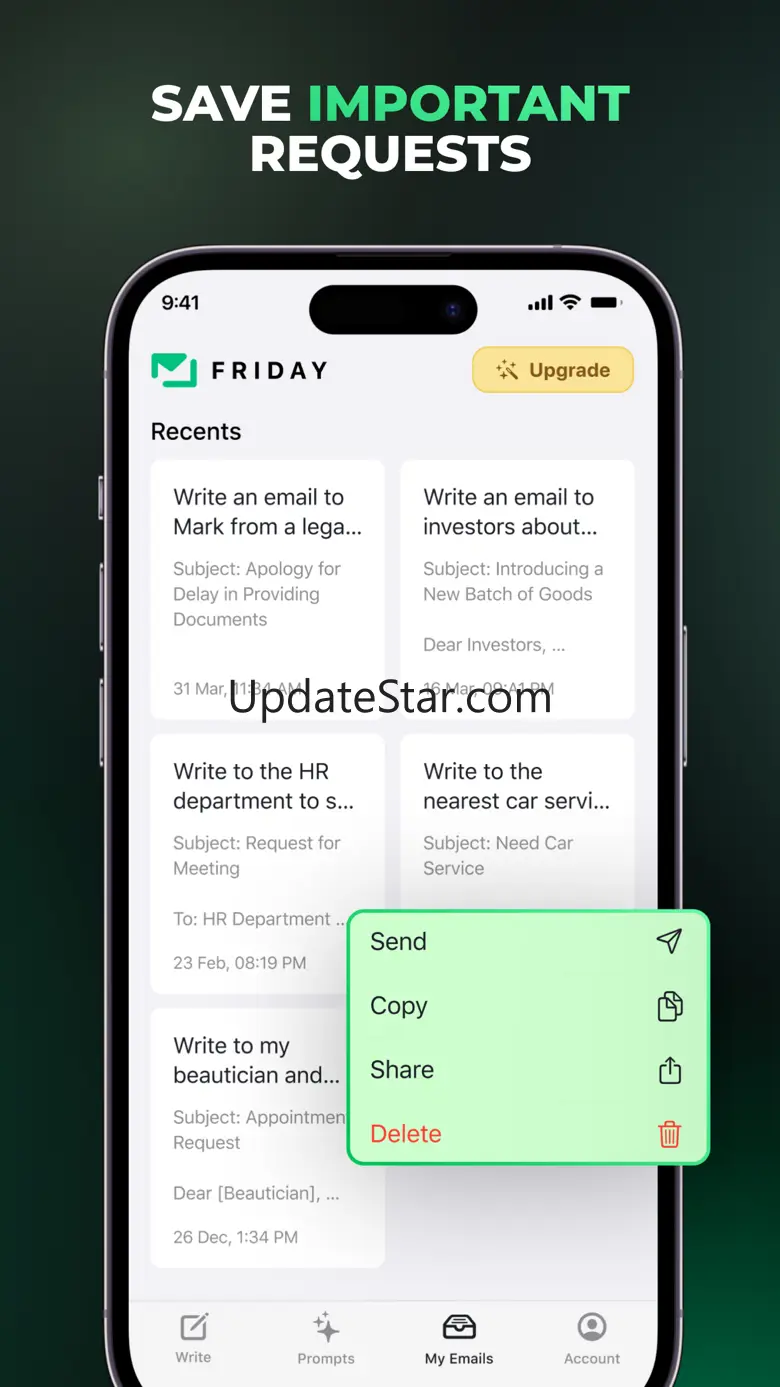 Friday: AI E-mail Writer 1.0.69