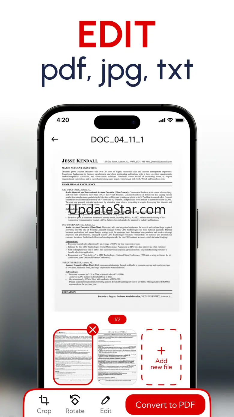 The PDF Scanning Premier App 1.4.1