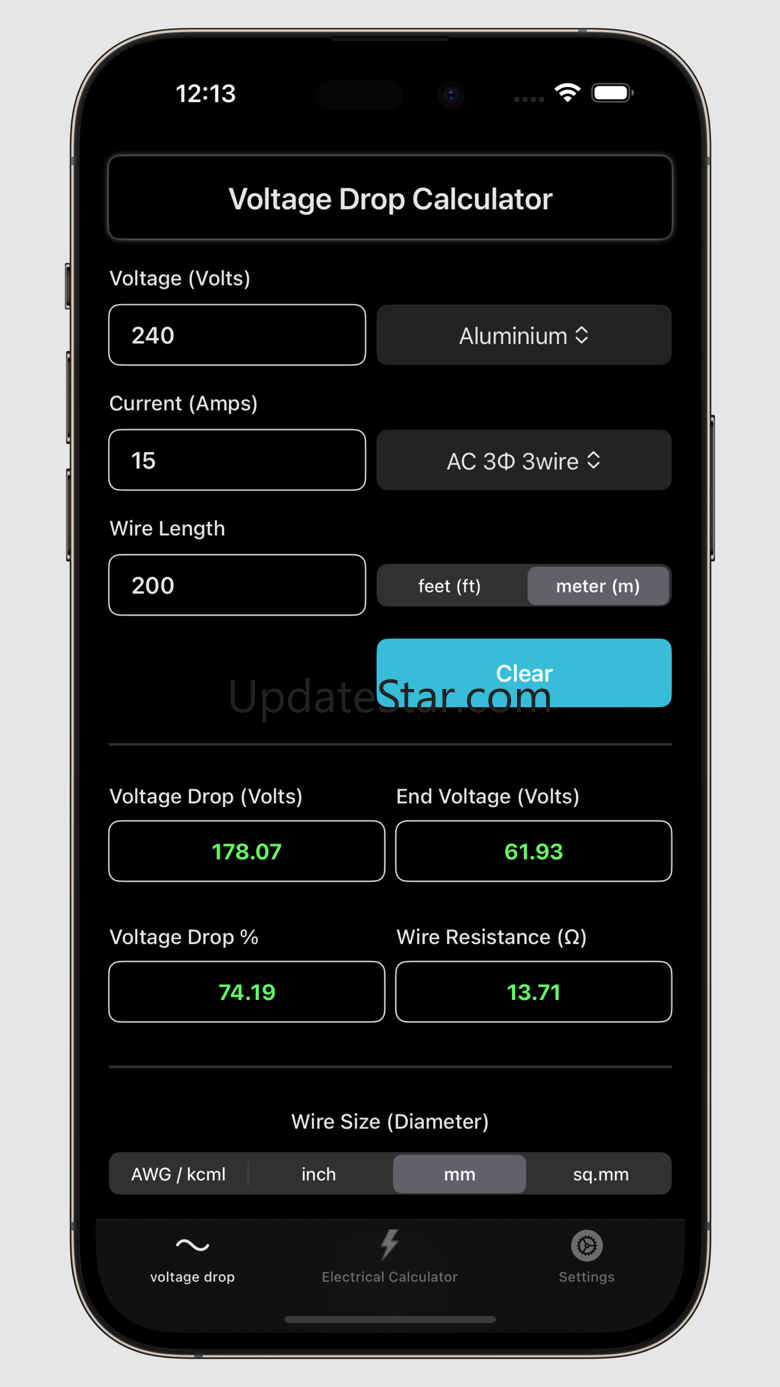 Voltage Drop Calculator. 8.0