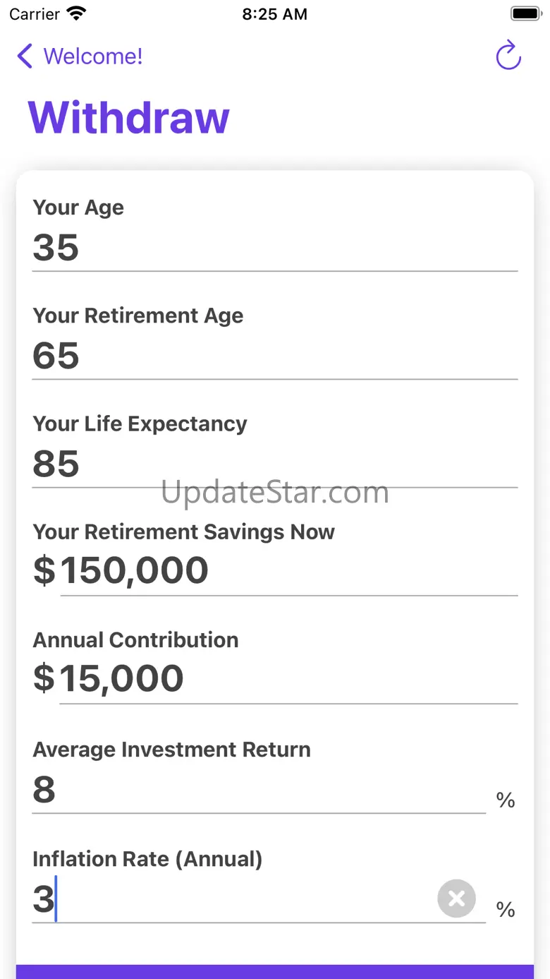 Retirement Calculator, Planner 2.0.0