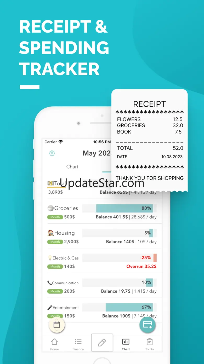 Home Budget Tracker Shareroo 10.54