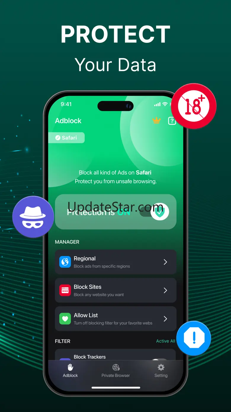 AdBlock: Web Browser Safe 1.8