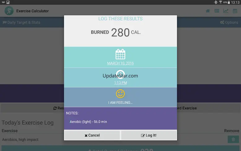 Exercise Calorie Calculator 3.0.1