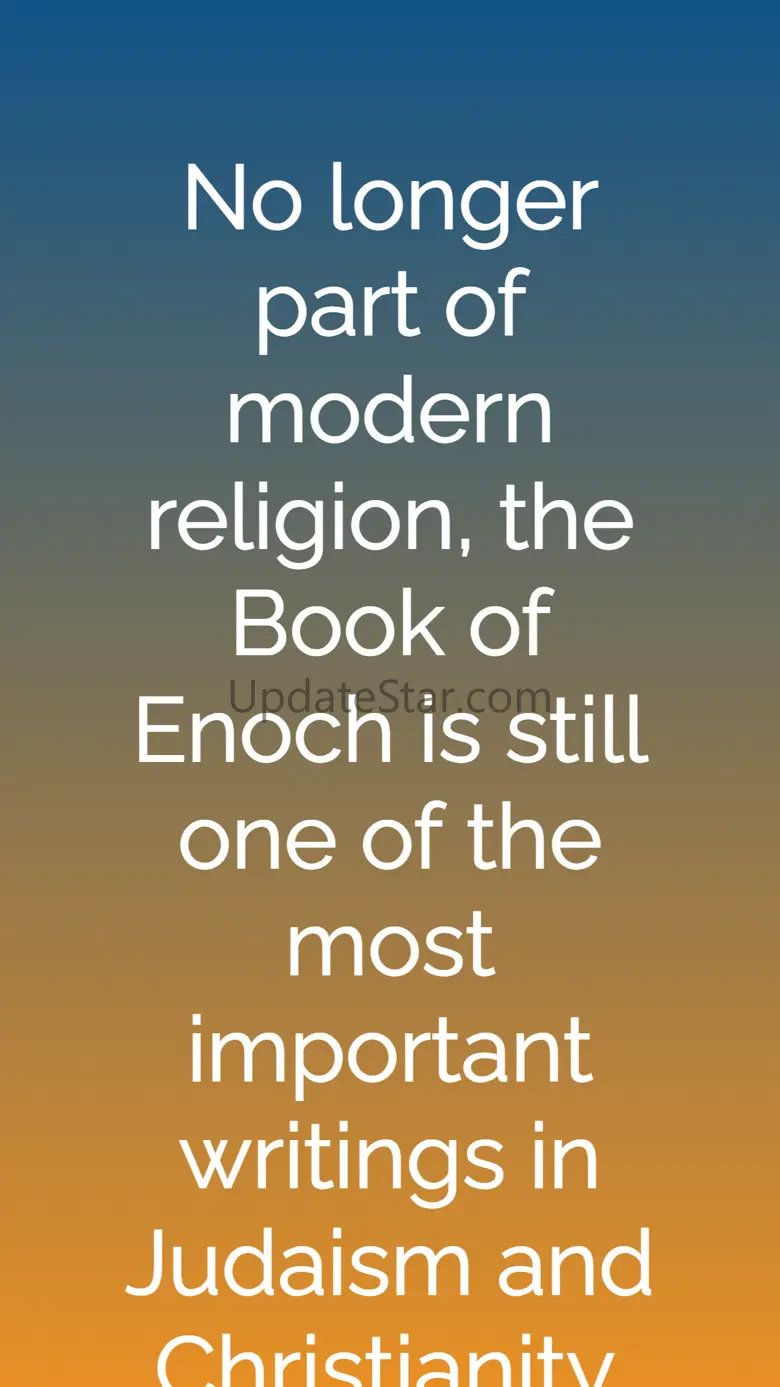 Book of Enoch &  Scripture 1.2.0