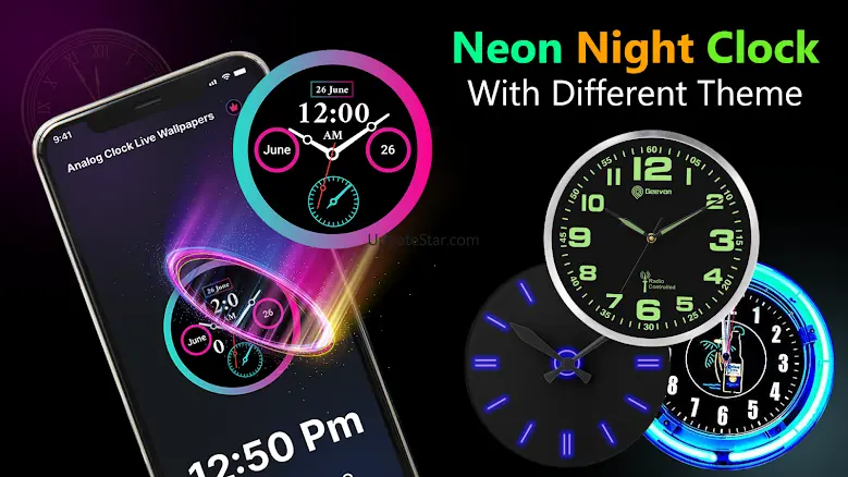 Neon clock: Neon Night Clock 3.16