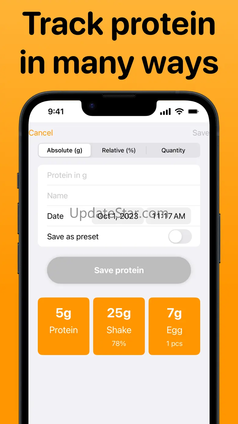 Protein Tracker. 0.0.5