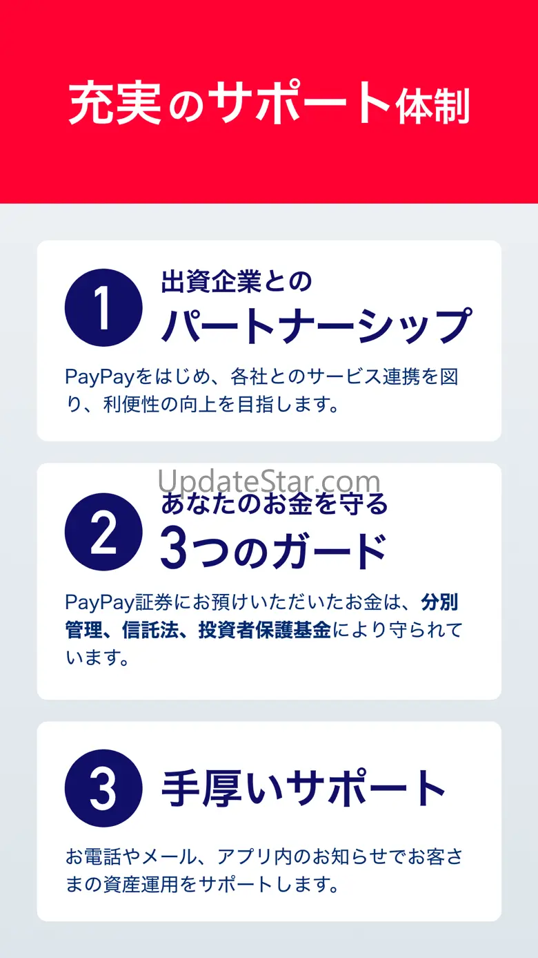 PayPay証券 1,000円から株/投資信託の取引ができる 2.9.1