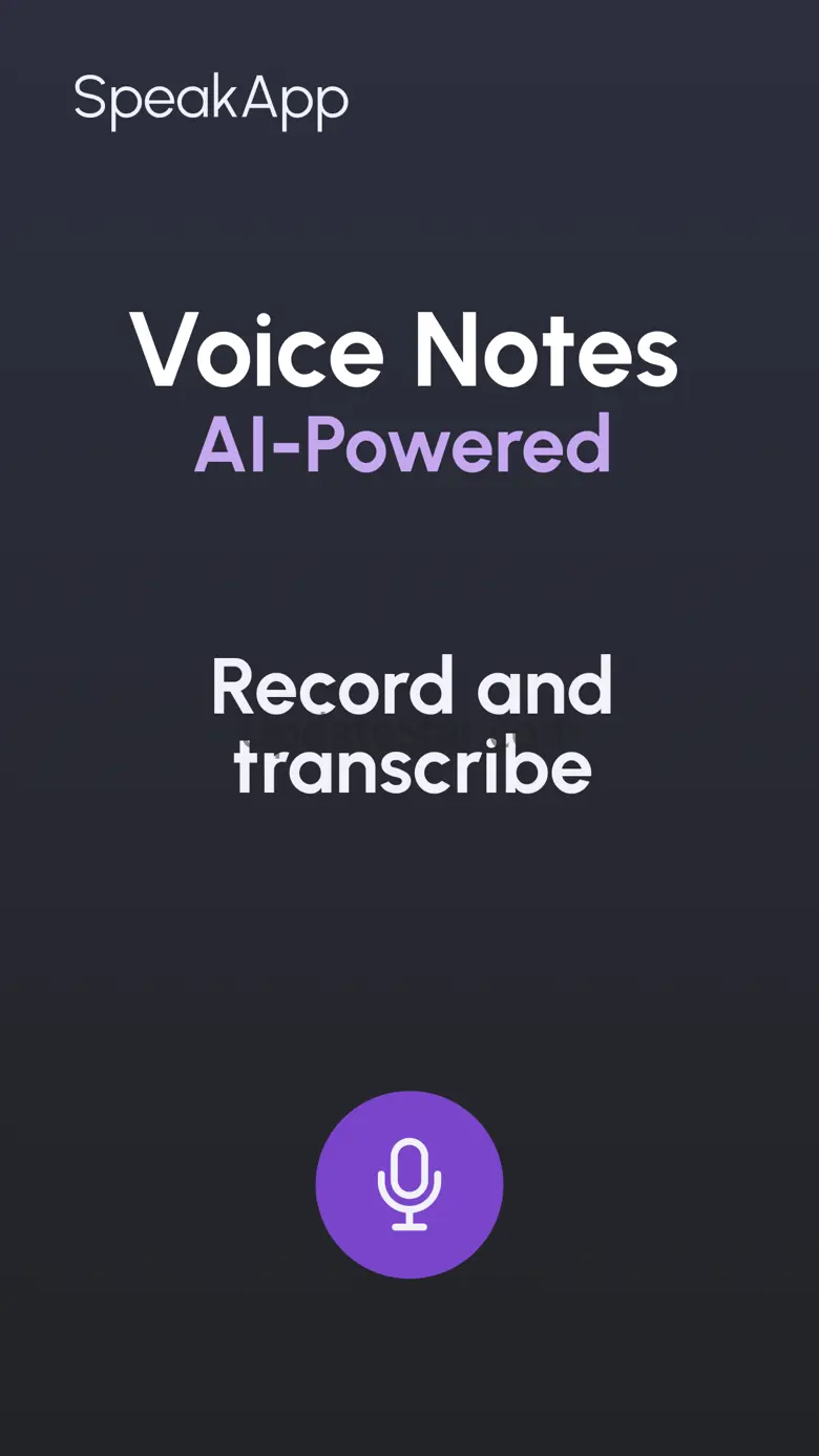 SpeakApp AI: Voice Notes 1.11.1