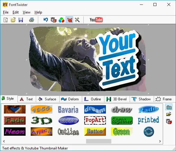 3D FontTwister text & button maker 1.5