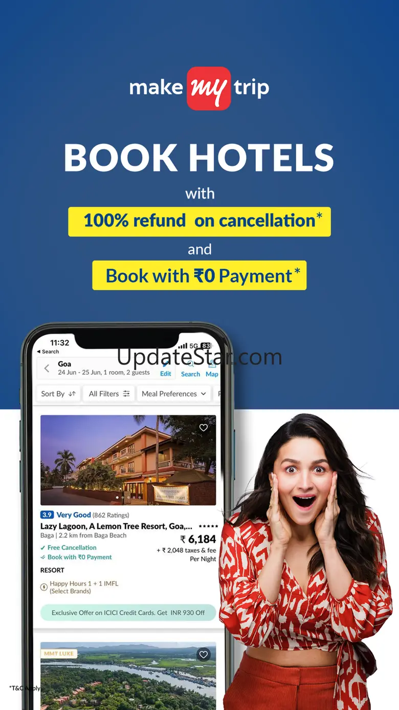 MakeMyTrip Flight, Hotel, Bus 9.1.3